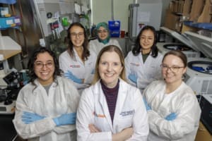 Dr. Krisin Anderson and her lab trainees at the University of Virginia.